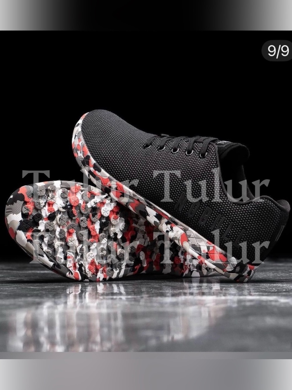 NOBULL Outwork Black Jewel Sneakers 8.5